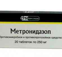 Tablete metronidazol și supozitoare: instrucțiuni de utilizare